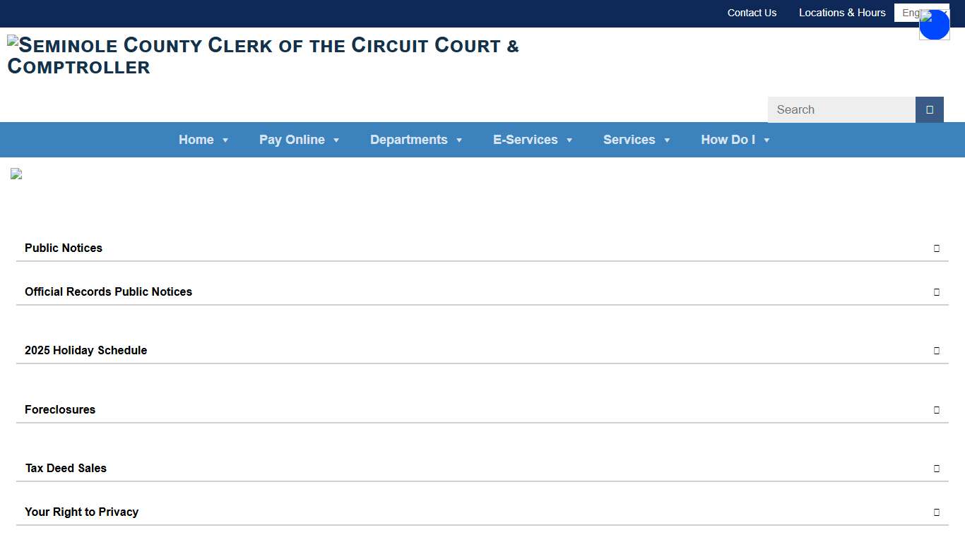 Notices - Seminole County Clerk of the Circuit Court & Comptroller
