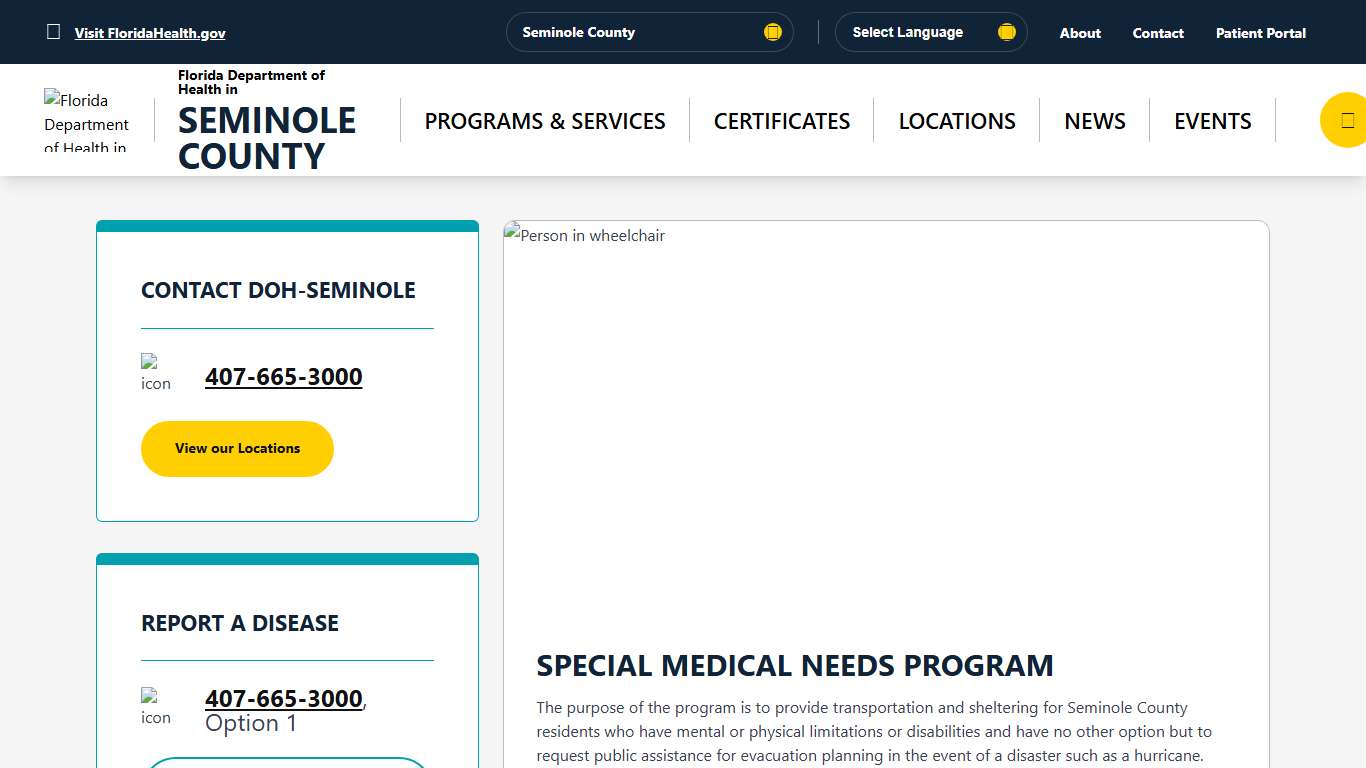 Home - Florida Department of Health in Seminole County